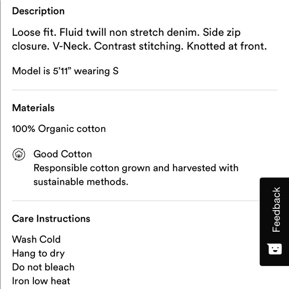 COPY - (NWT) denim jumpsuit - Frank and Oak - Picture 4 of 6